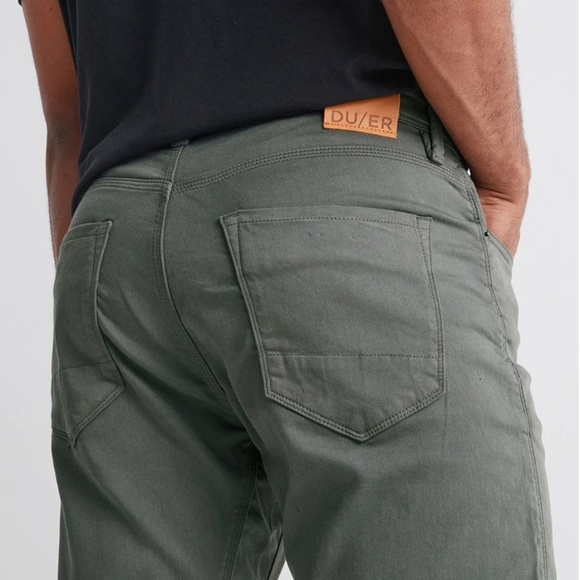 NWT DUER Mens No Sweat Pant Relaxed Taper in Gull Grey - 32"x32" LAST PAIR!!! - Picture 8 of 10